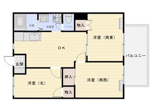 浜の宮駅 徒歩4分 2階の物件間取画像